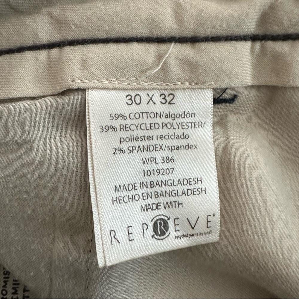 Men’s Haggar Life Khaki Sustainable Chino Slim Fit 30 x 32 - Picture 8 of 10